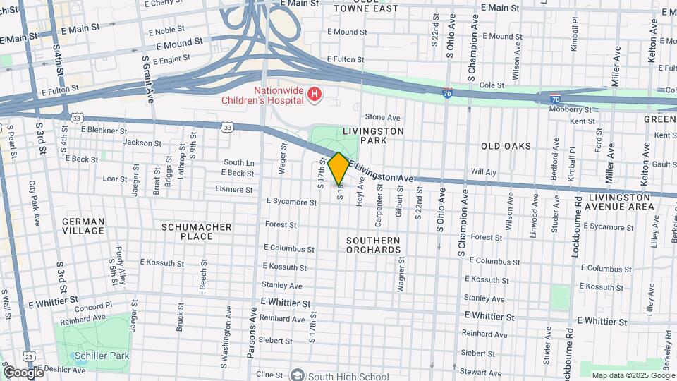 733 S 18th St Map and Location Details