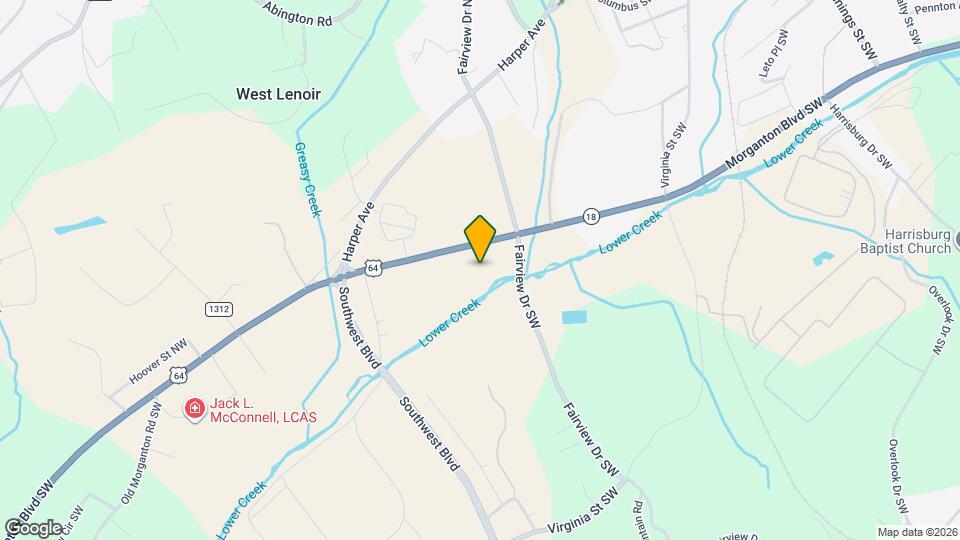 2025 Morganton Blvd SW Mapa y Detalles de la Ubicación