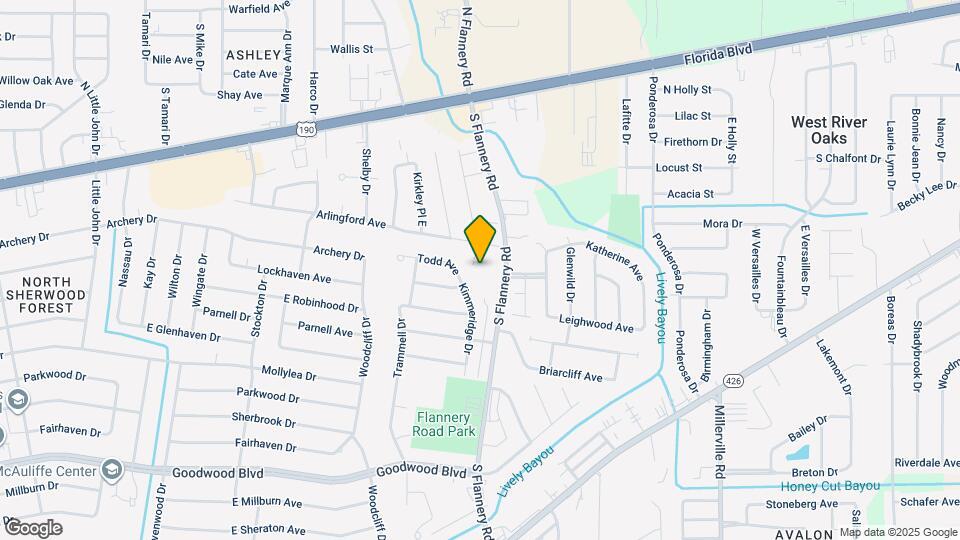 536 S Flannery Rd Map and Location Details