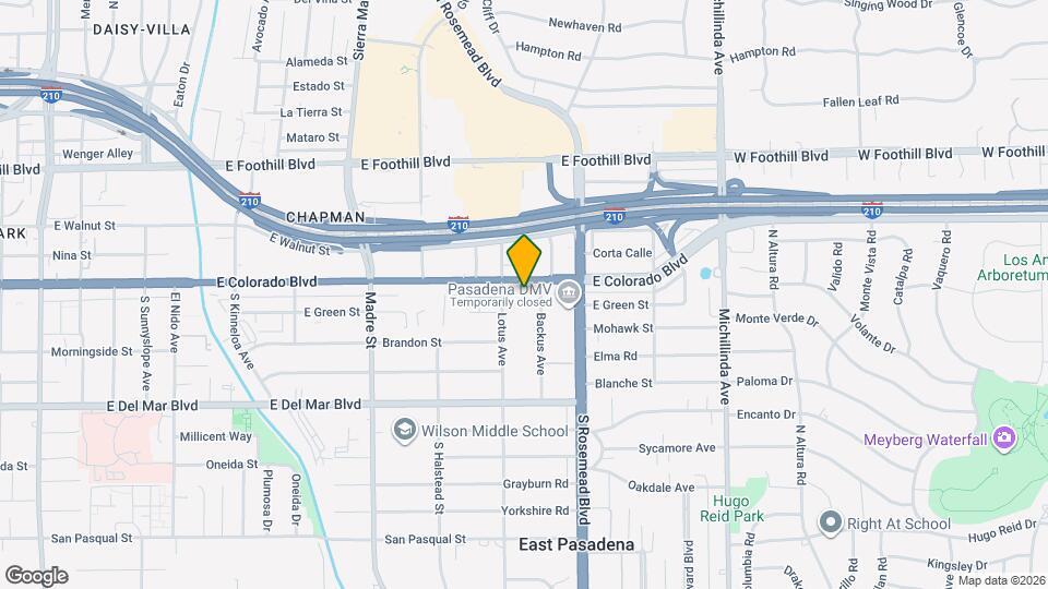 3624 E Colorado Blvd Map and Location Details