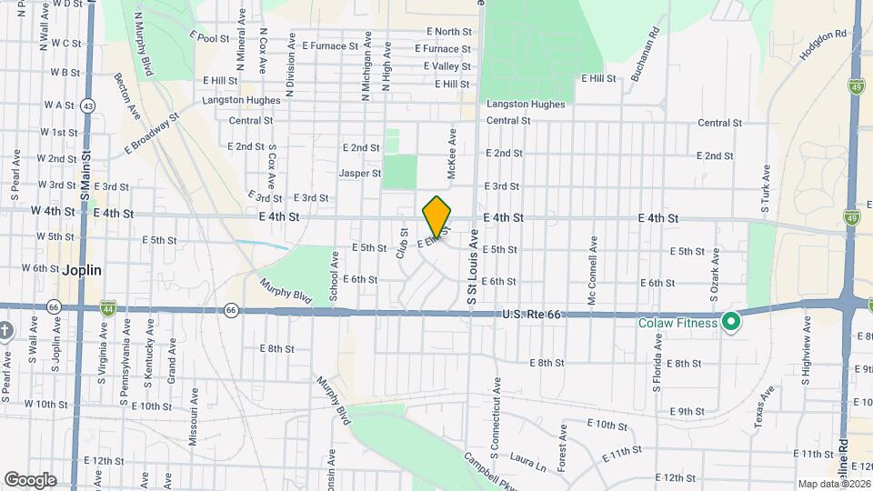 1502 E 5th St Map and Location Details