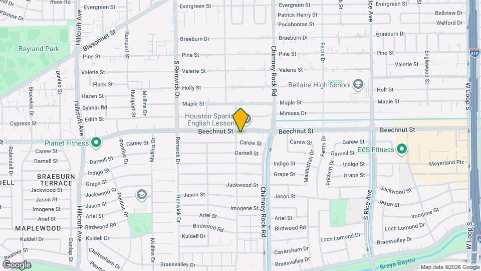 5343 Beechnut St Map and Location Details