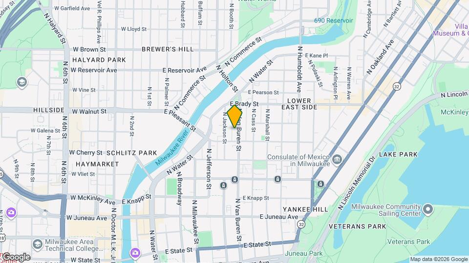 1621 N Van Buren St Mapa y Detalles de la Ubicación