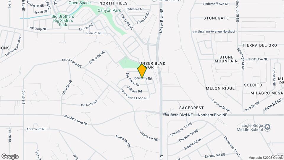 1828 Chicoma Rd Map and Location Details