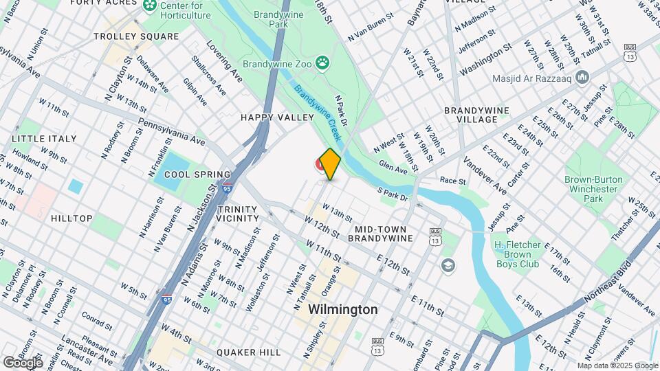 1330 N Washington St Map and Location Details