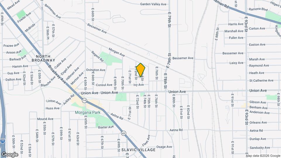 3454 E 73rd St Map and Location Details