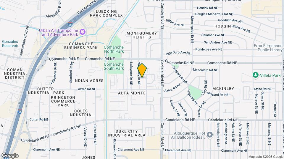 3500-3504 Wellesley Dr NE Mapa y Detalles de la Ubicación