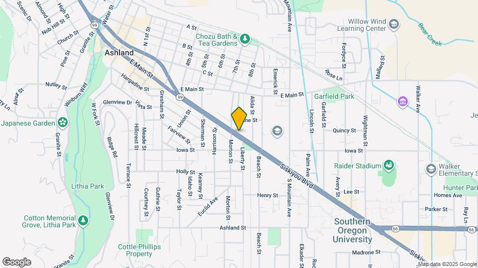 727 Siskiyou Blvd Map and Location Details