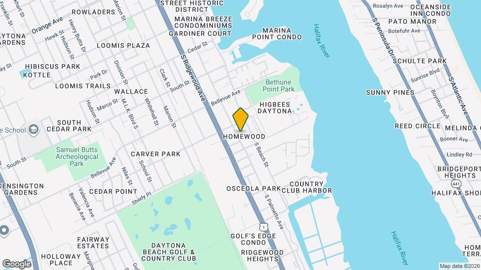 921 S Palmetto Ave Map and Location Details