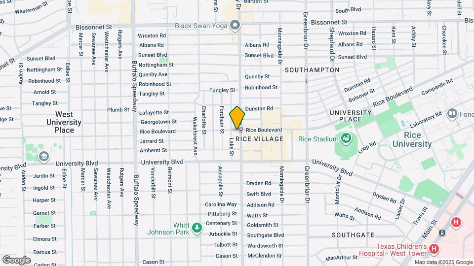 2607 Rice Boulevard Map and Location Details
