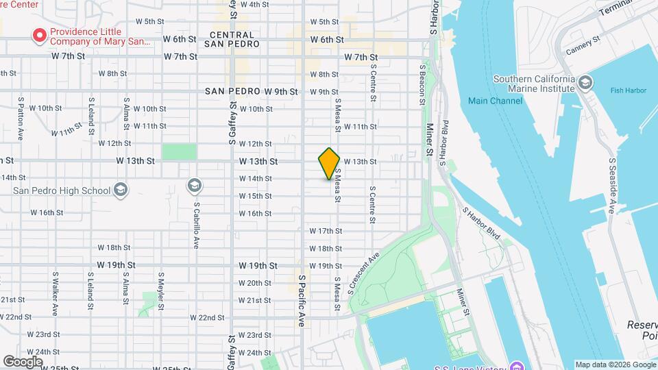 423 W 14th St Map and Location Details