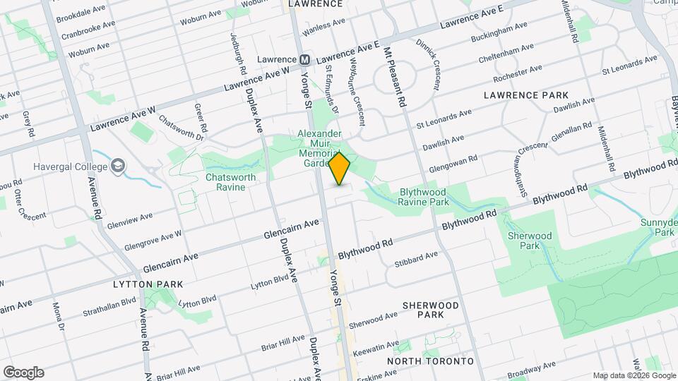 19 Glengrove Ave E Map and Location Details