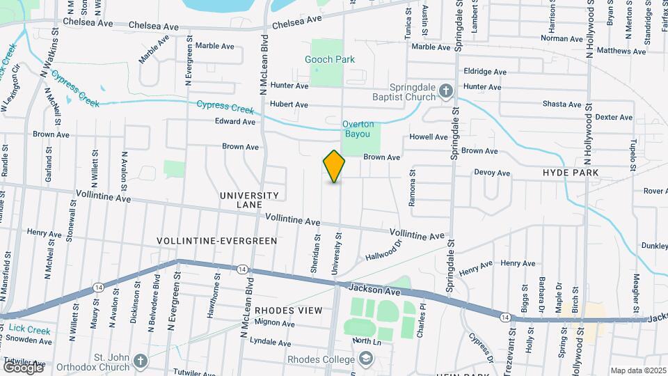 1009 University St Map and Location Details