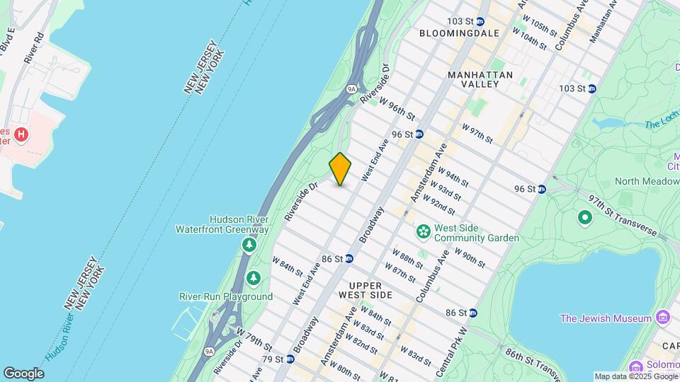 314 W 90th St Map and Location Details