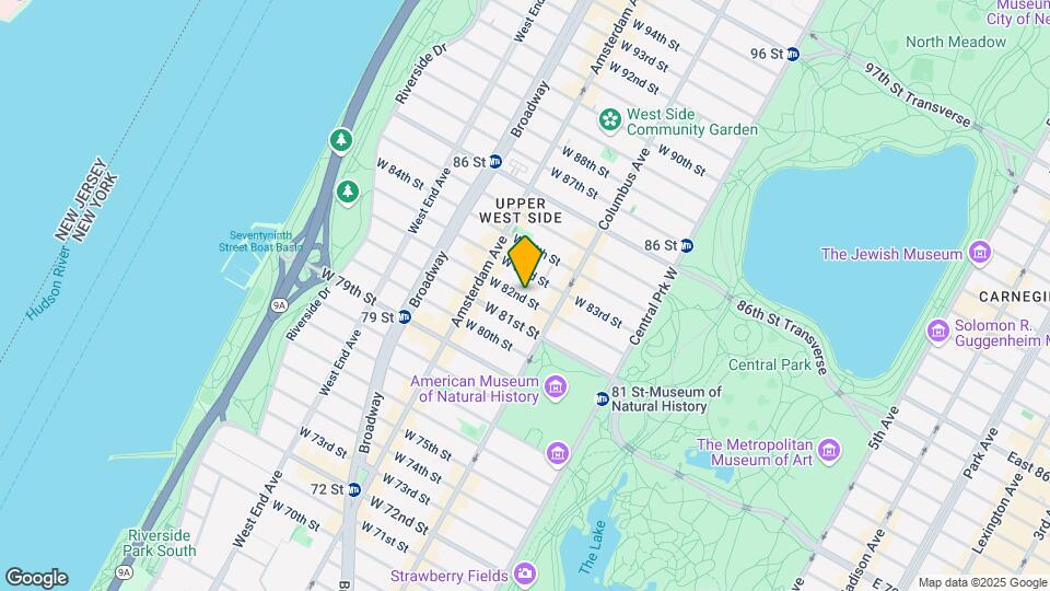 123 W 82nd St Map and Location Details