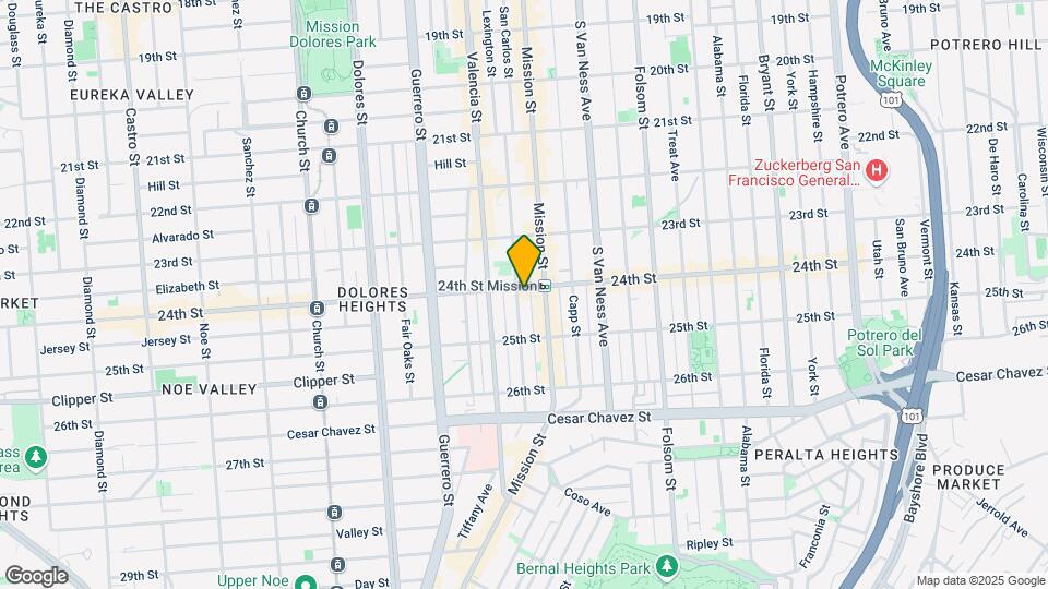 3333-3343 24th St Map and Location Details