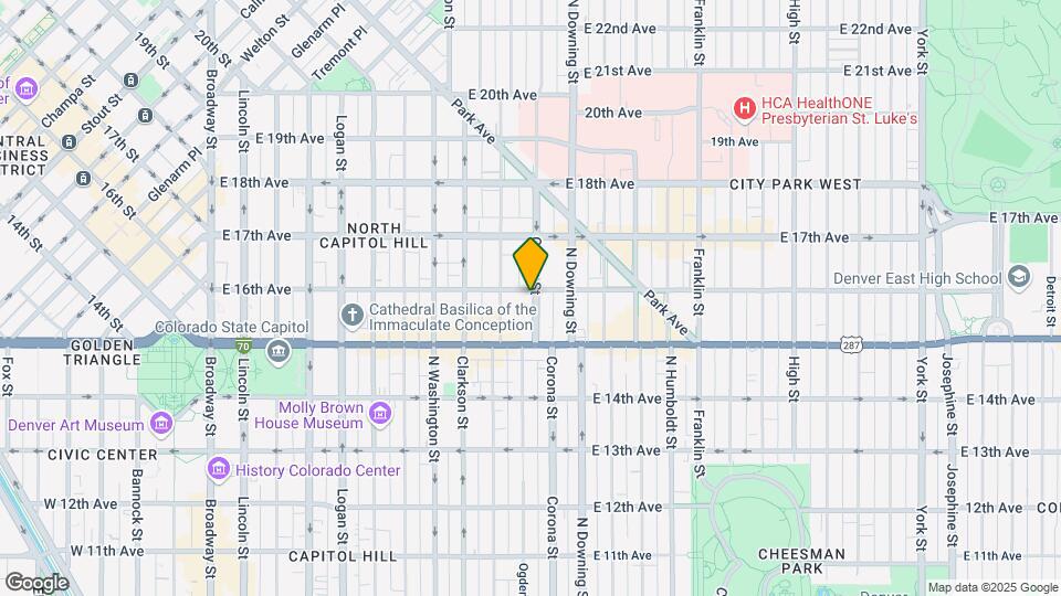 1573 Ogden St Map and Location Details