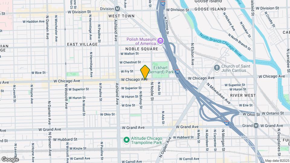 1421 W Chicago Ave Mapa y Detalles de la Ubicación