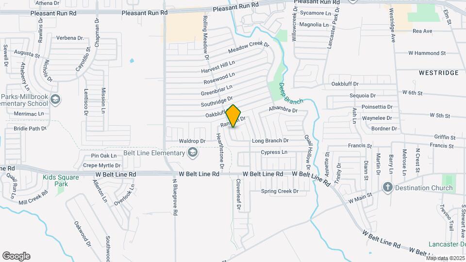 614 Rolling Meadow Dr Map and Location Details