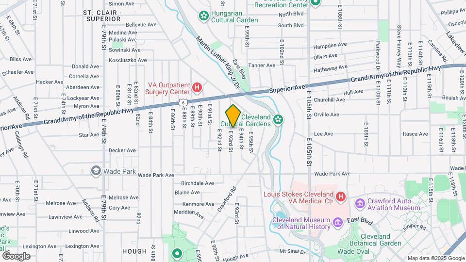 1381 E 93rd St Map and Location Details