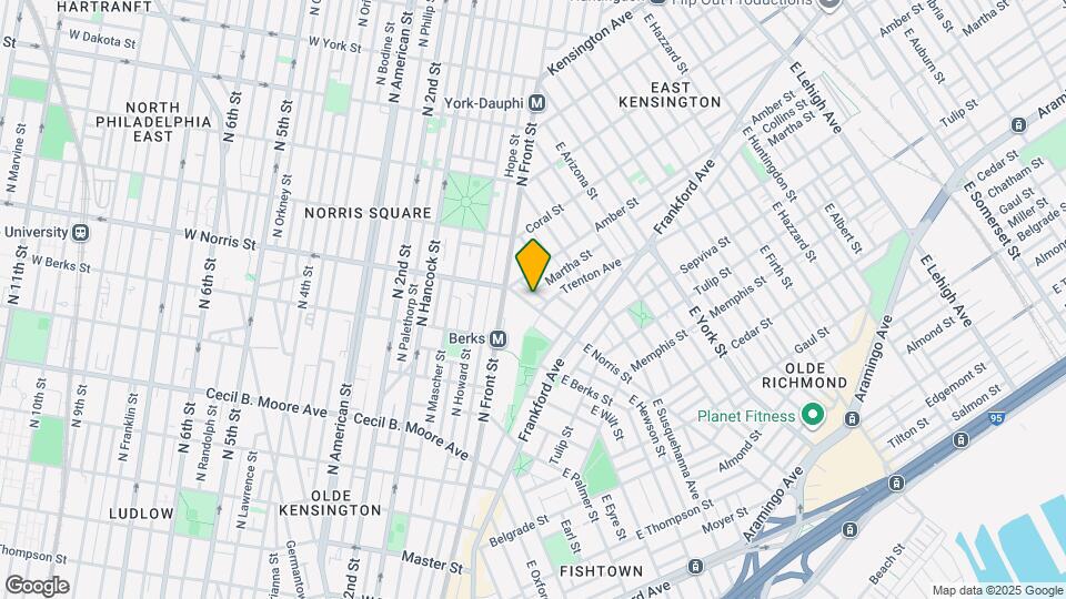 2133 E Norris St Map and Location Details