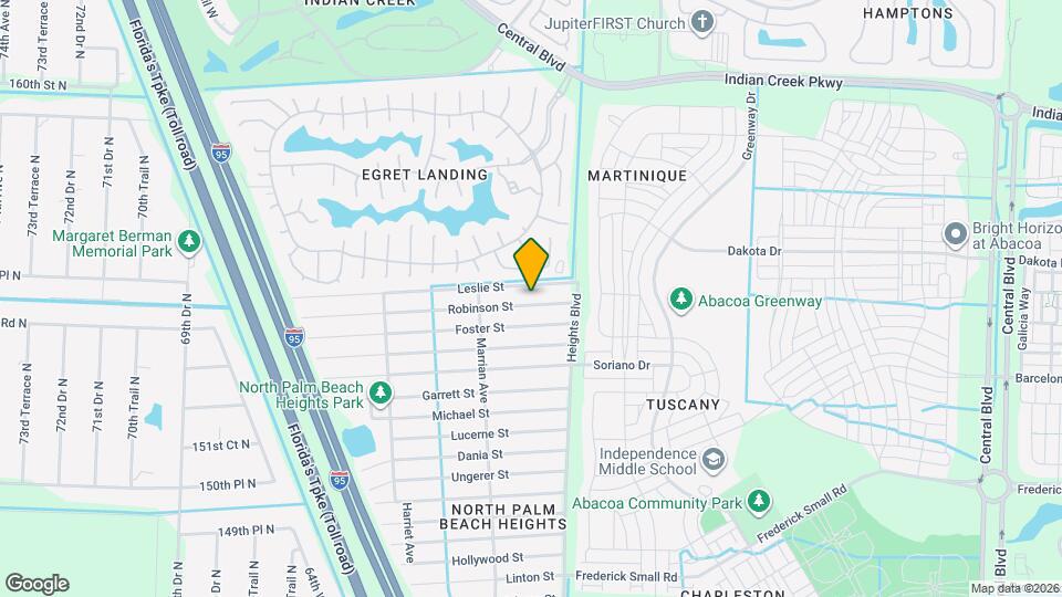 6085 Robinson St Map and Location Details