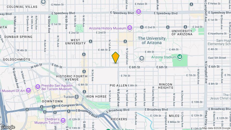 731 E 6th St Map and Location Details