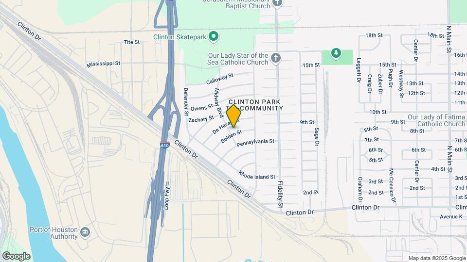 205 Bolden St Map and Location Details