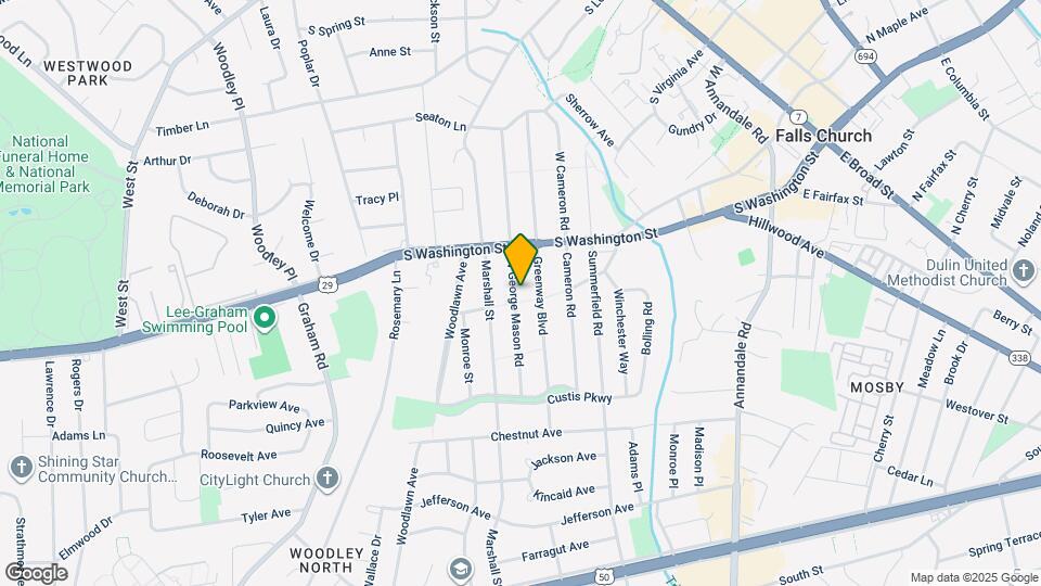 2805 W George Mason Rd Map and Location Details