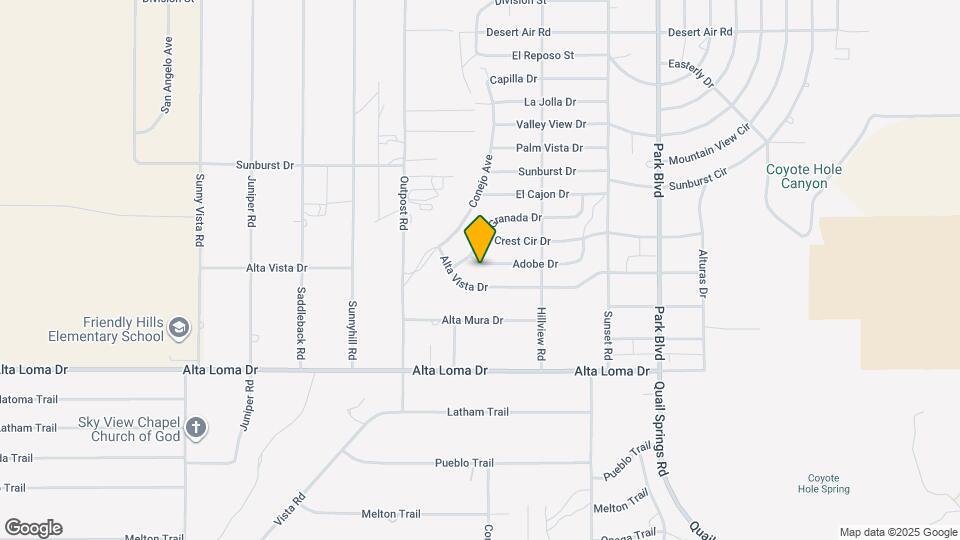 61455 Adobe Dr Map and Location Details