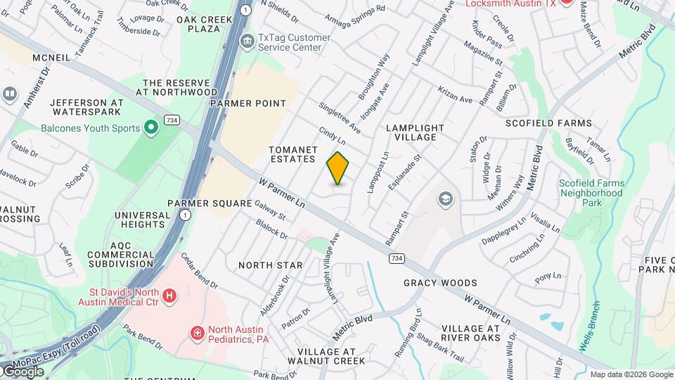 2106 Brandywine Ln Map and Location Details