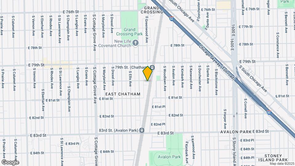 1061 E 80th St Map and Location Details