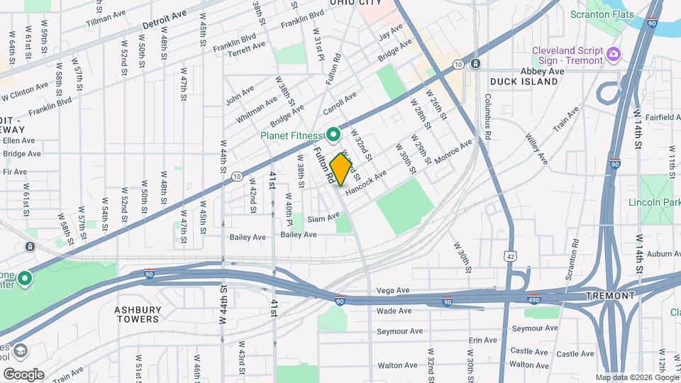 3416 Hancock Ave Map and Location Details