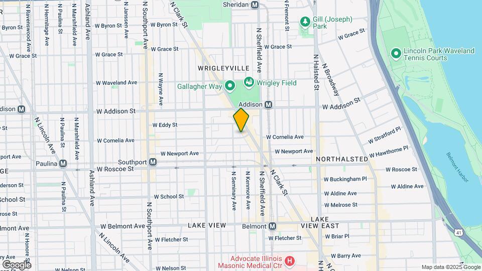1050 W Cornelia Ave, Unit 203 Map and Location Details
