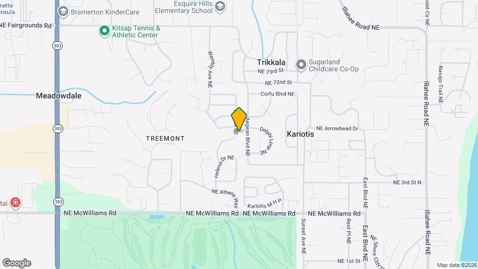 6834 Troy Ln NE Map and Location Details