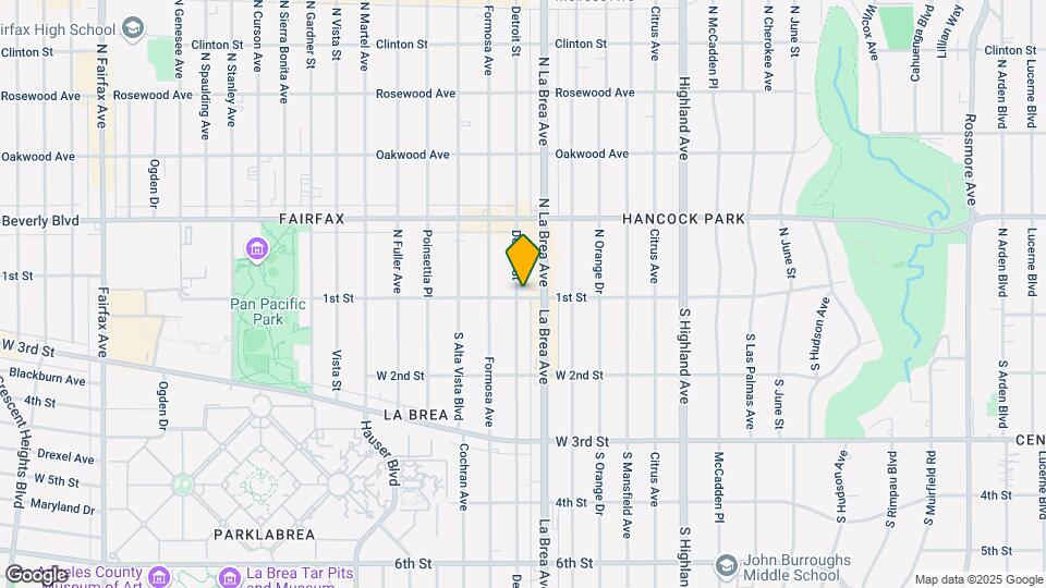 100 N Detroit St, Unit 100 Map and Location Details