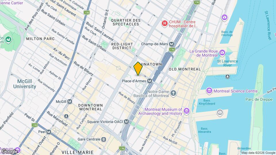 1100 Saint-Urbain Rue Map and Location Details