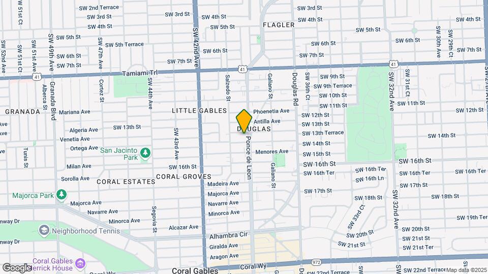 1300 Ponce De Leon Blvd Map and Location Details