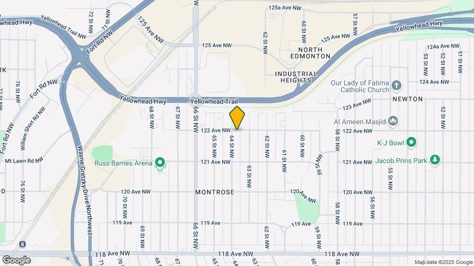 6315-6122 122 Ave NW Map and Location Details