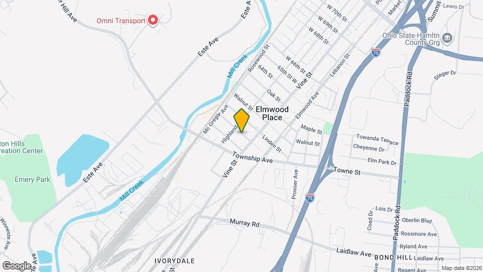 409 Locust St, Unit Unit 2 Map and Location Details