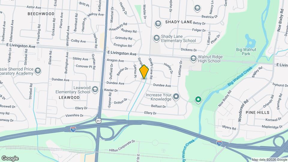 4594 Dundee Ave Map and Location Details
