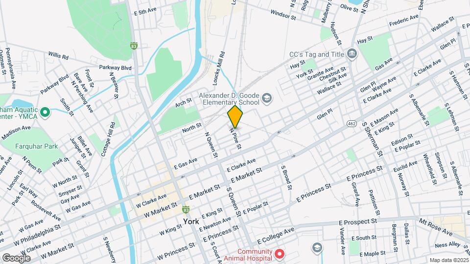 219 N Pine St Mapa y Detalles de la Ubicación