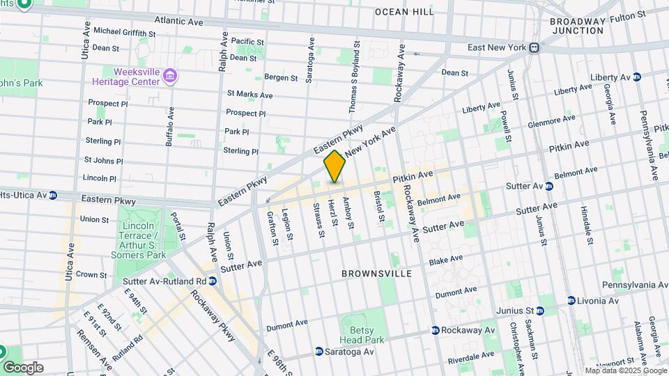 1581 Pitkin Ave Map and Location Details