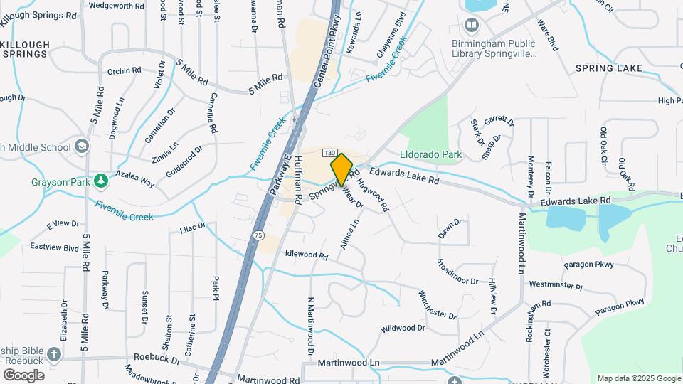 741 Springville Rd Map and Location Details