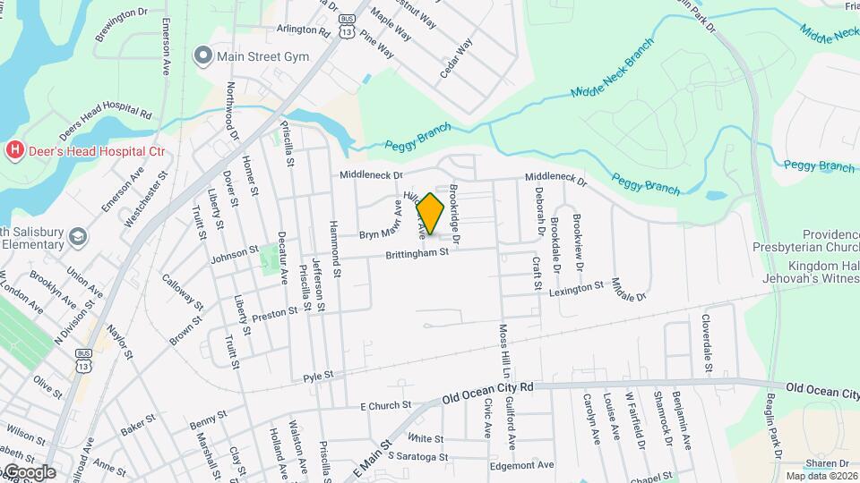1137 Hillcrest Ave Map and Location Details