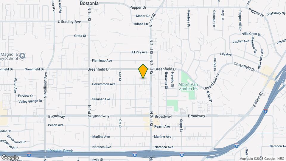 1272 Persimmon Ave Map and Location Details