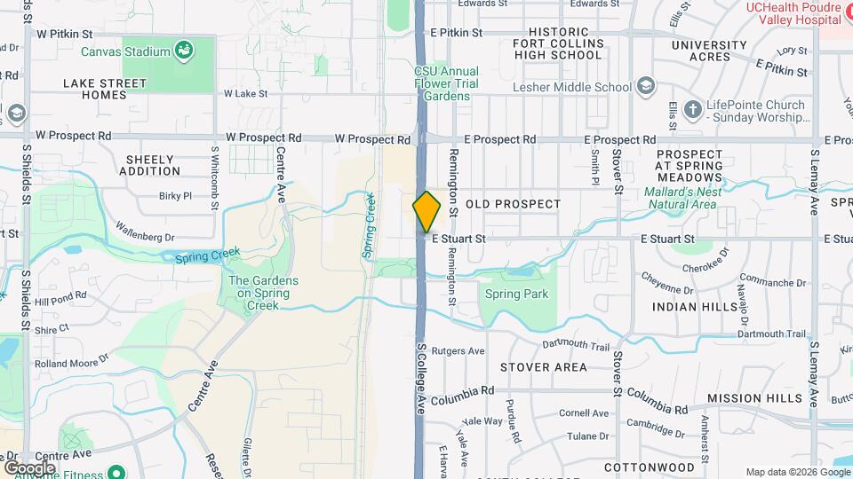 105 E Stuart St Map and Location Details