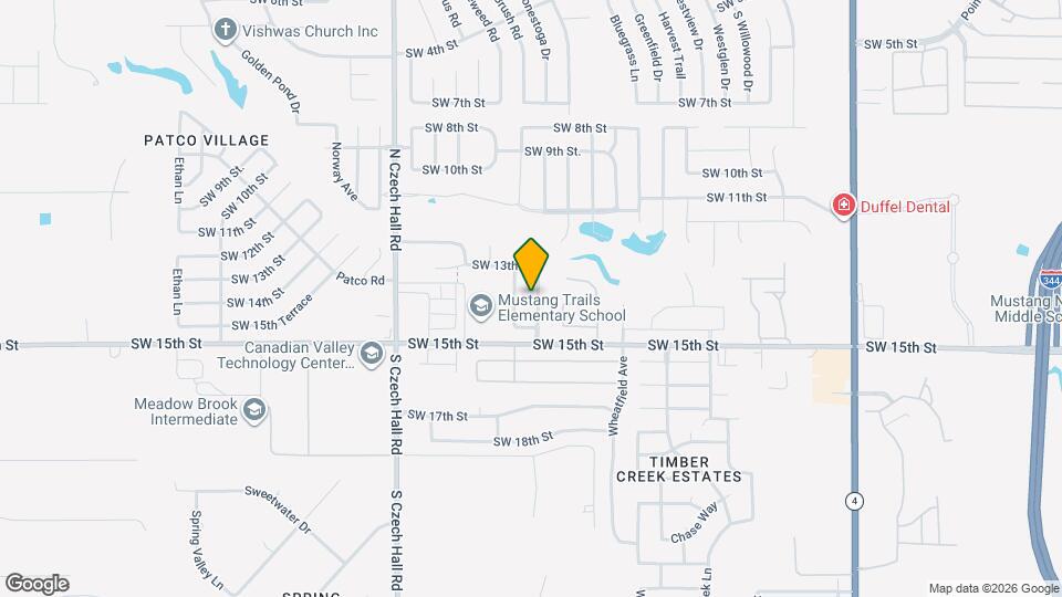 1421 Asher St Mapa y Detalles de la Ubicación