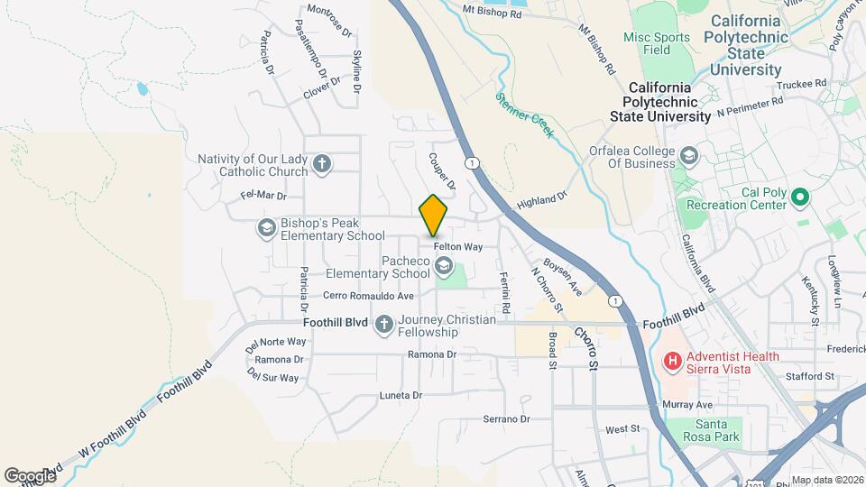 492 Felton Way Map and Location Details