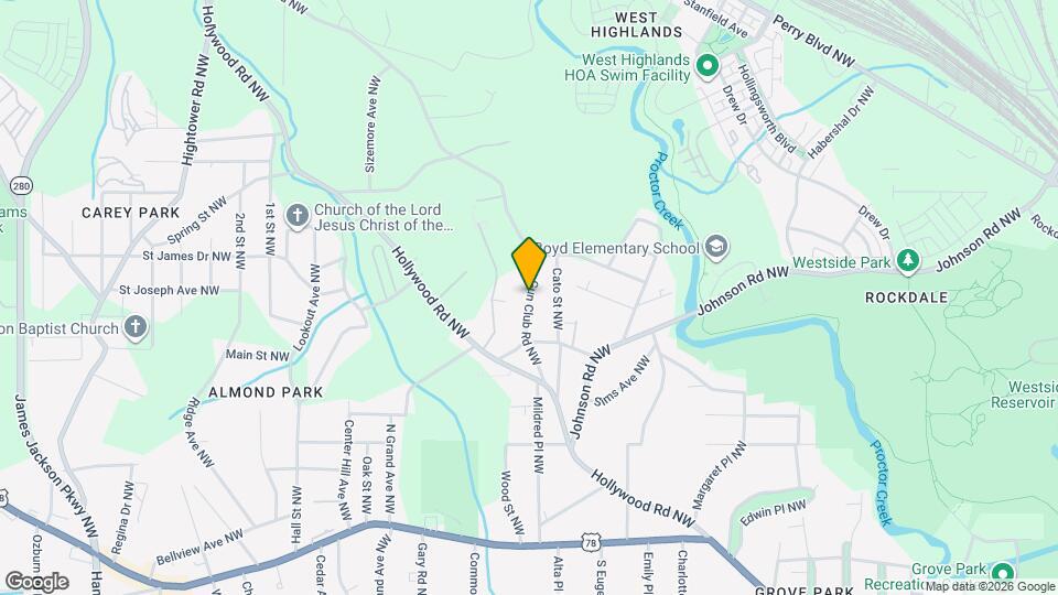 1080 Gun Club Rd NW Map and Location Details